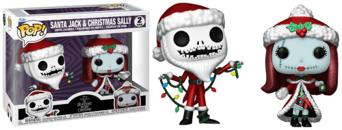 Funko Pop - The Nightmare Before Christmas - 2 Pack Santa Jack & Christmas Sally (Diamond Collection)-FUNKO POP-2