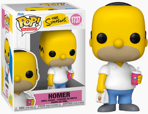 Funko Pop - The Simpsons - Homer 1737 - Os Simpsons - #1737 FUNKO POP #1737 - Produto Original
