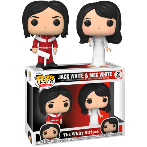 Funko Pop - The White Stripes - 2 Pack Jack White & Meg White FUNKO POP #2 - Produto Original