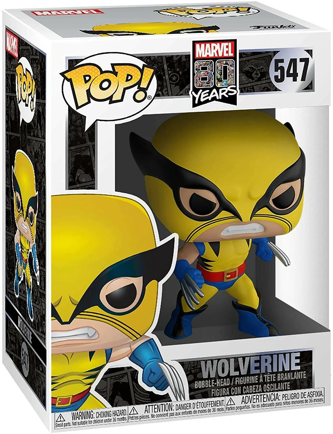 Funko Pop - Wolverine Marvel 80 Years #547 - Produto Original
