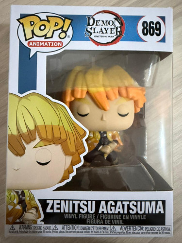 Funko Pop - Zenitsu Agatsuma Demon Slayer #869 - Produto Original