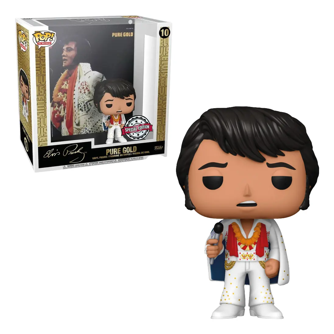 Funko Pop! Albums Elvis Presley Pure Gold #10 Walmart Exclusive Rocky #10 - Produto Original