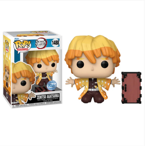Funko Pop! Animation - Demon Slayer - Zenitsu Agatsuma - #1488 Exclusivo Demon Slayer #0 - Produto Original