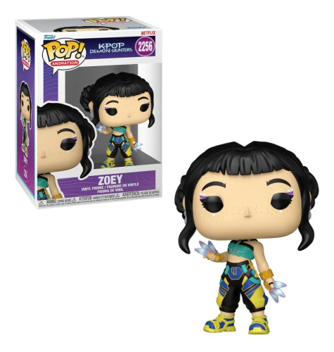 Funko Pop! Animation! Netflix Huntrix Zoey K-Pop Demon Hunters #2256 KPop Demon Hunters #2256 - Produto Original