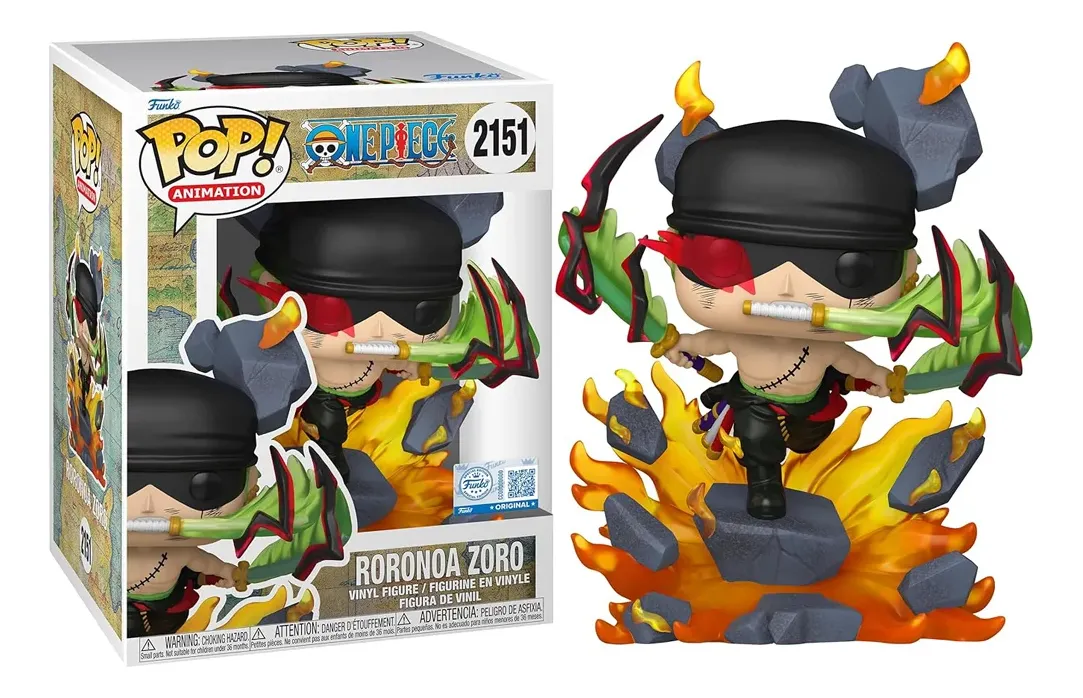 Funko Pop! Animation: One Piece - Roronoa Zoro (2151) One Piece #2151 - Produto Original
