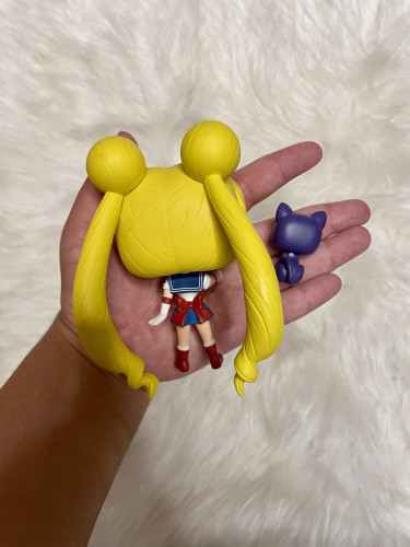 Funko Pop! Anime - Sailor Moon With Moon Stick & Luna (loose - Sem Caixa) - Sailor Moon - #90
