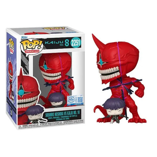 Funko Pop! Anime Animation: Kaiju No. 8 Soshiro Hoshina VS Kaiju No. 10 #2251 Exclusive Anime: Kaiju No. 8 #2251 - Produto Original