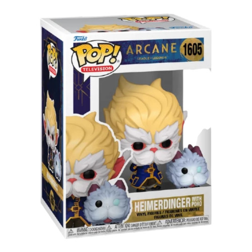 Funko Pop! Arcane: League of Legends - Heimerdinger with Poro - Arcane: League Of Legends - #1605