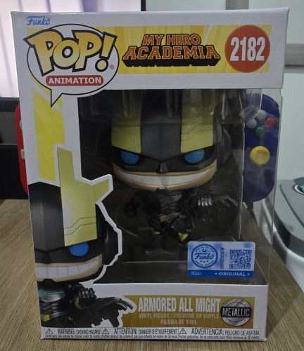Funko Pop! Armored All Might My Hero Academia #2182 - Produto Original