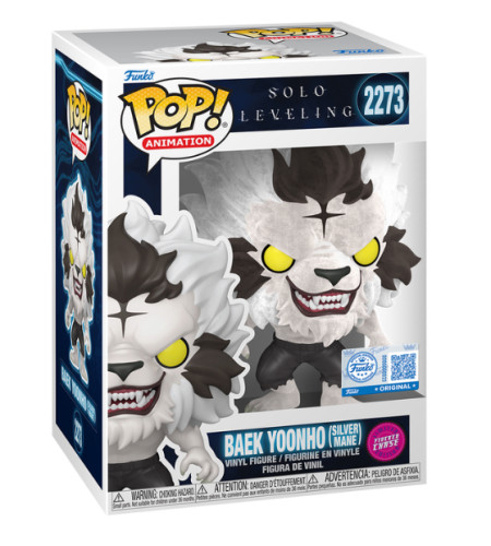 Funko Pop! Baek Yoonho Silver Mane Chase (Selo pré release)-Solo Leveling-2273