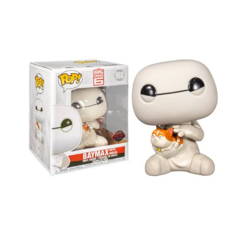 Funko Pop! Baymax With Mochi - Operação Big Hero Disney Big Hero 6 #988 - Produto Original