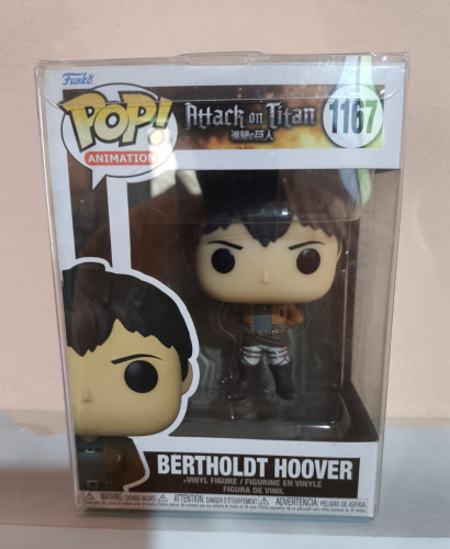 Funko Pop! Bertholdt Hoover - COM PROTETOR - Ataque Dos Titãs - #1167