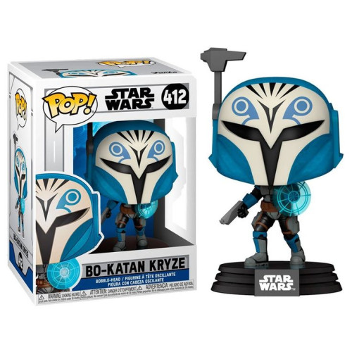 Funko Pop! Bo-Katan Kryze com Blaster e Shield Star Wars #412 - Produto Original