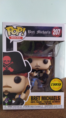 Funko Pop! Bret Michaels Versão Chase - Bret Michaels - #207
