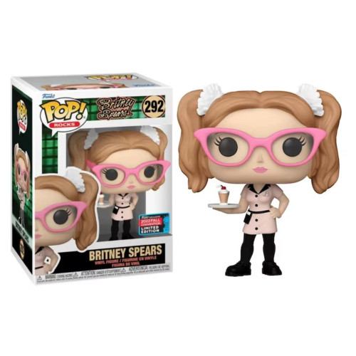 Funko Pop! Britney Spears - (you Drive Me) Crazy - Exclusivo 2022 Fall Convention - Com Protetor Rocks #292 - Produto Original