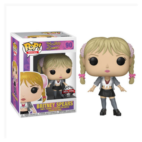 Funko Pop! Britney Spears Baby One More Time Exclusivo Target com Protetor-Rocks Britney Spears-90