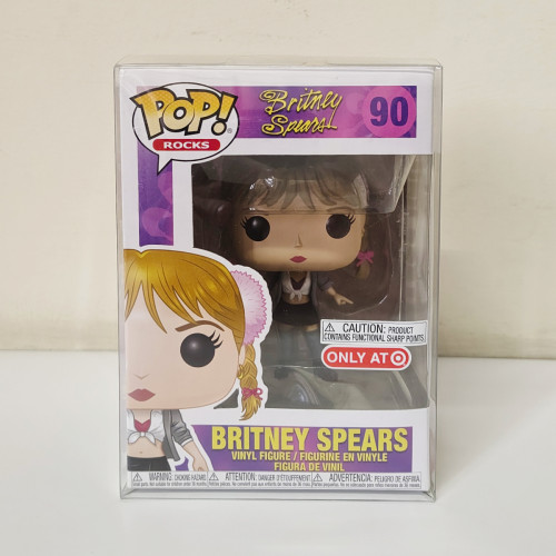 Funko Pop! Britney Spears Baby One More Time Exclusivo Target com Protetor - Rocks Britney Spears - #90