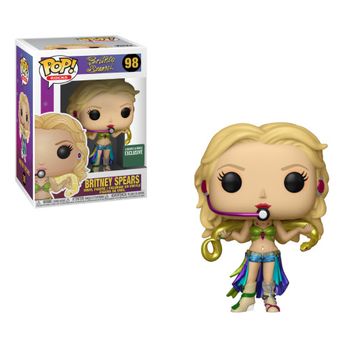 Funko Pop! Britney Spears I'm A Slave 4 U Edição Especial Metálica Barnes & Noble-Rocks - Britney Spears-98