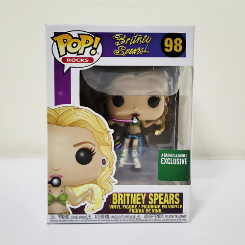 Funko Pop! Britney Spears I'm A Slave 4 U Edição Especial Metálica Barnes & Noble - Rocks - Britney Spears - #98