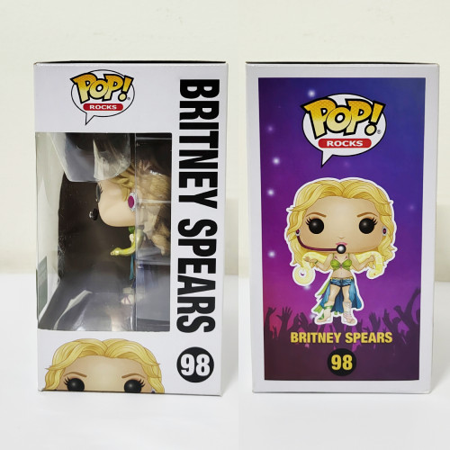 Funko Pop! Britney Spears I'm A Slave 4 U Edição Especial Metálica Barnes & Noble - Rocks - Britney Spears - #98