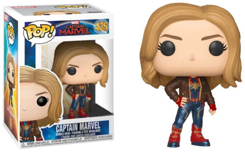 Funko Pop! Capitã Marvel Captain Marvel Exclusivo Hot Topic 435 Marvel #435 - Produto Original