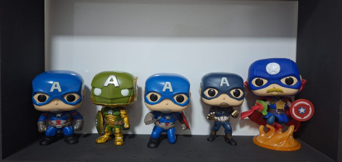 Funko Pop! Capitão América Lote - 5 Funkos Sem Caixa-Marvel Comics-1