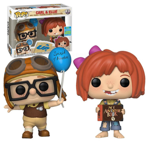 Funko Pop! Carl & Ellie Up! Altas Aventuras Pixar Disney Exclusivo 2019 Summer Convention 2 Pack-Disney-2