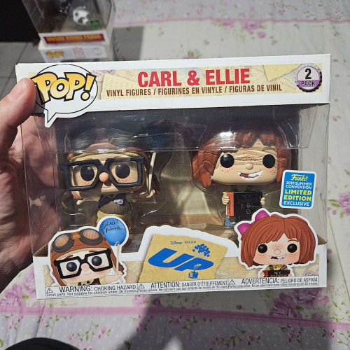 Funko Pop! Carl & Ellie Up! Altas Aventuras Pixar Disney Exclusivo 2019 Summer Convention 2 Pack - Disney - #2