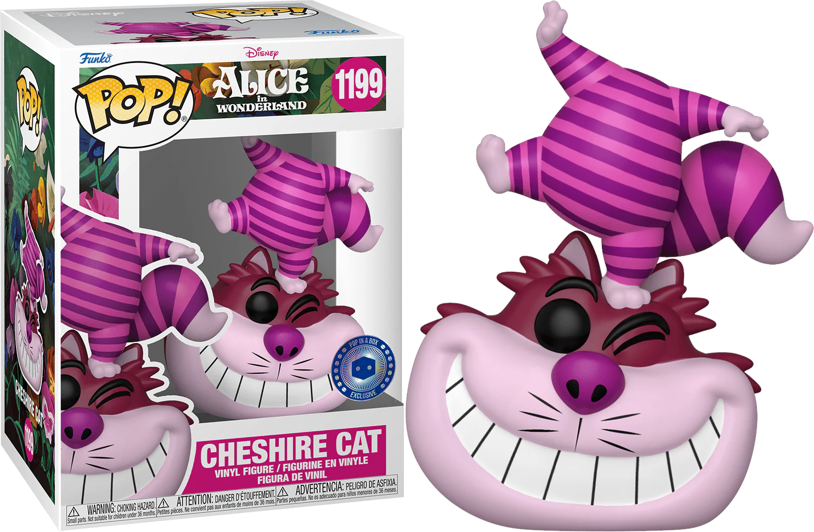 Funko Pop! Cheshire Cat - Exclusivo POP IN A BOX Alice No País Das Maravilhas #1199 - Produto Original