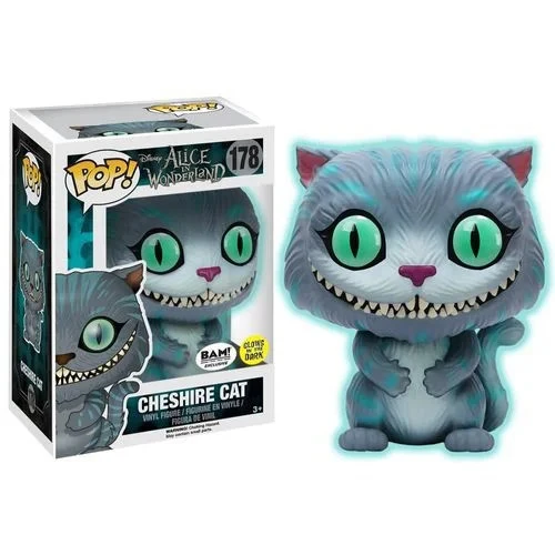 Funko Pop! Cheshire Cat Alice In Wonderland Disney Exclusivo Bam!  Glow In The Dark 178 - Disney  #178
