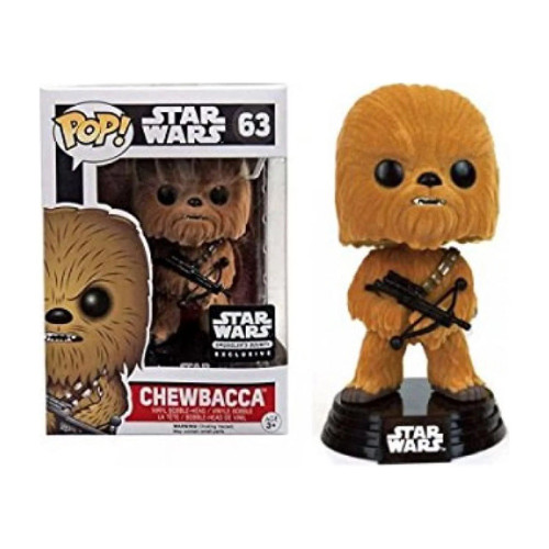 Funko Pop! Chewbacca Flocked Star Wars Exclusivo Smuggler’s Bounty 63-Star Wars-63