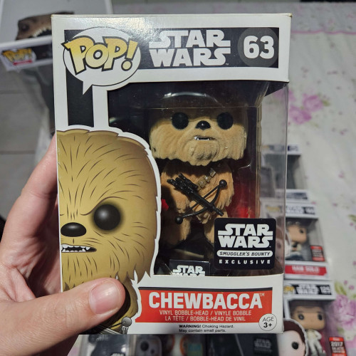 Funko Pop! Chewbacca Flocked Star Wars Exclusivo Smuggler’s Bounty 63 - Star Wars - #63