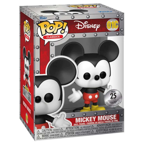 Funko Pop 25th Anniversary Disney Mickey Mouse - Limited Edition 25.000 Peças - Disney Classics - #01