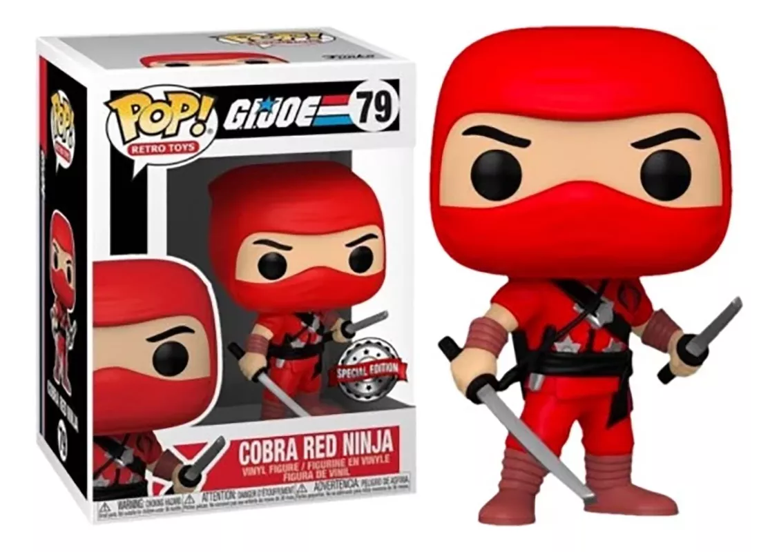 Funko Pop! Cobra Red Ninja (79) G.i.joe Retro Toys Exclusive-Gi Joe-79