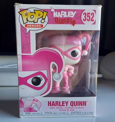 Funko Pop! Dc Heroes: Breast Cancer Awareness - Harley Quinn Harley Quinn #352 - Produto Original