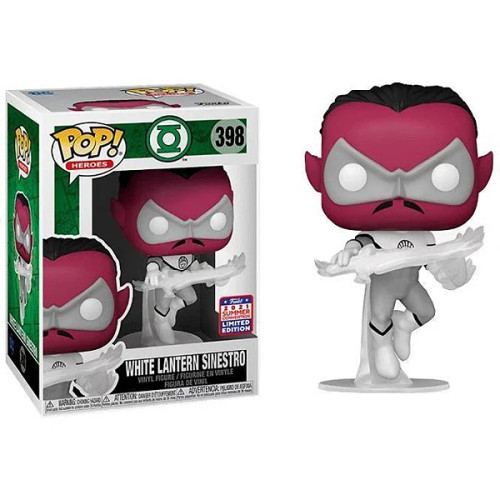 Funko Pop! DC SuperHeroes White Lantern Sinestro  2021 #398 Convention Limited Edition DC  Lanterna Verde/Green Lantern #398 - Produto Original