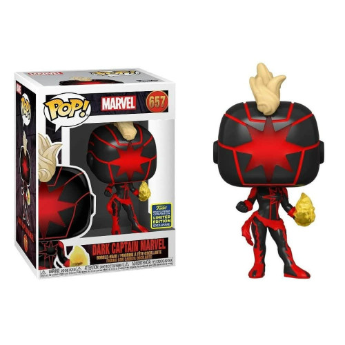 Funko Pop! Dark Captain Marvel - Sdcc 2020 - Marvel Comics Marvel Comics #657 - Produto Original