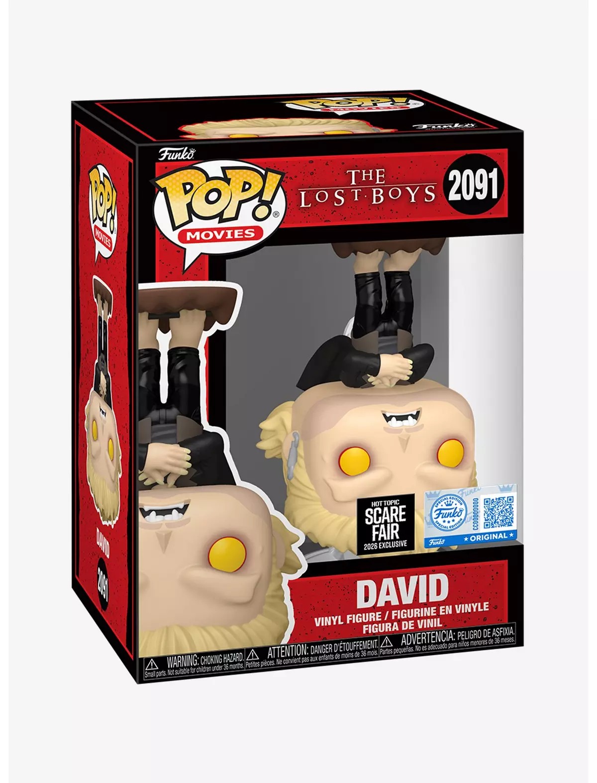 Funko Pop! David *scare Fair 2026* The Lost Boys #2091 - Produto Original