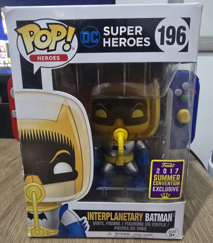 Funko Pop! Dc Batman Interplanetary Exclusivo Original DC Batman #196 - Produto Original