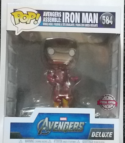 Funko Pop! Deluxe Avengers Iron Man 584 Exclusivo Original Colecionavel - Marvel Avengers - #584