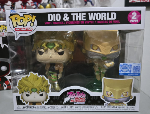 Funko Pop! Jojo's Dio & The World 2 Pack JoJo's Bizarre Adventure #2 - Produto Original