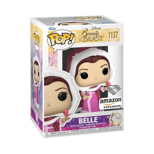 Funko Pop! Disney: A Bela e a Fera - Bela do inverno, glitter diamante, exclusivo da Amazon-A Bela E A Fera-1137