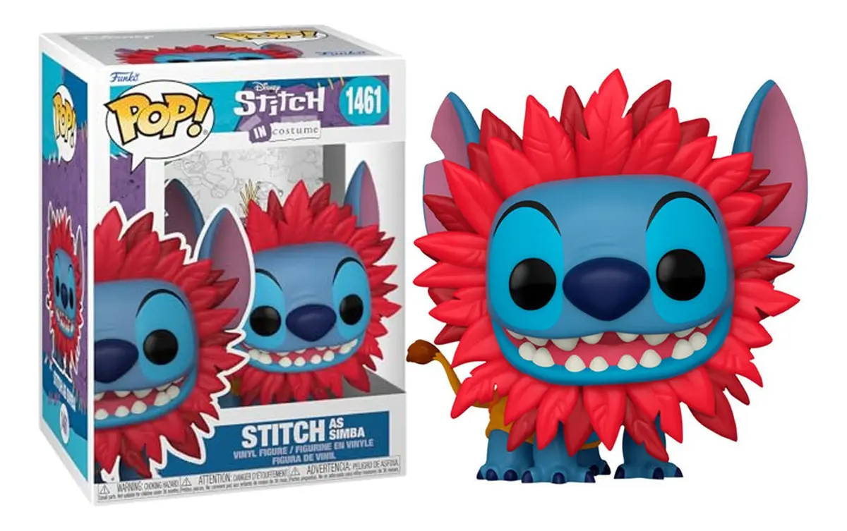 Funko Pop! Disney: Lilo & Stitch - Stitch As Simba (1461) Lilo E Stitch #1461 - Produto Original