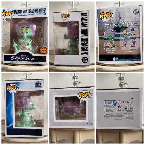 Funko Pop! Disney: Sword In The Stone A Espada era a Lei - Madame Mim Dragon Chase (15 cm) - A Espada Era Lei - #1102