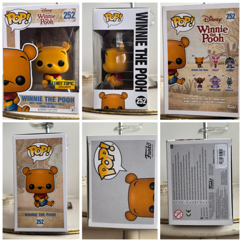 Funko Pop! Disney: Winnie The Pooh (flocked flocado) Ursinho Puff exclusivo Hot Topic 252 - Disney Winnie The Pooh - #252