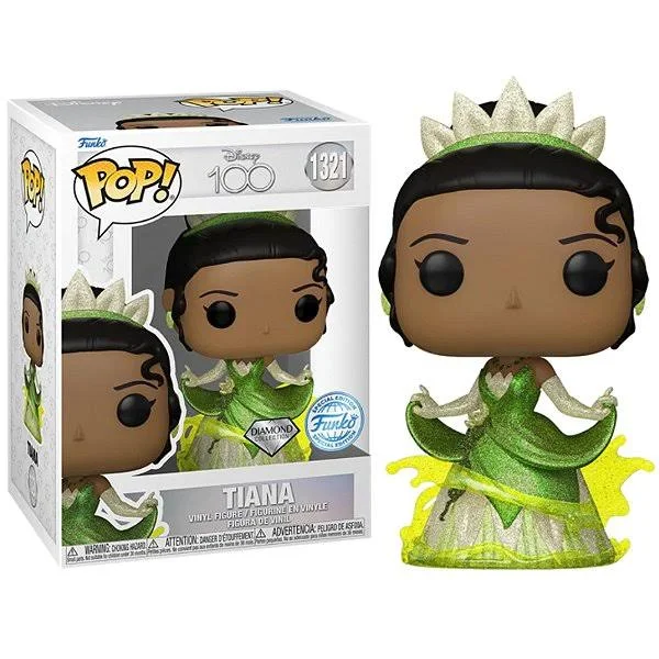 Funko Pop! Disney A Princesa e o Sapo Tiana 1321 Exclusivo Diamond - Disney 100  #1321