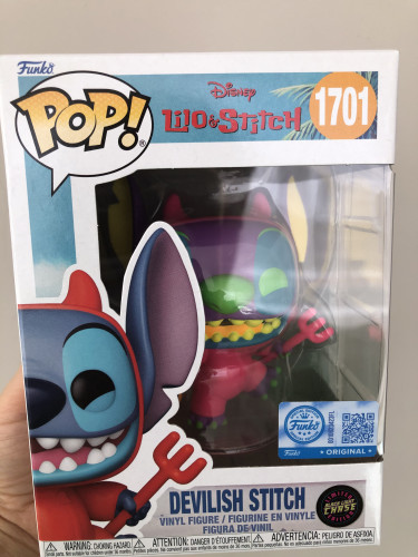 Funko Pop! Disney Devilish Stitch exclusivo Chase Lilo & Stitch #1701 - Produto Original
