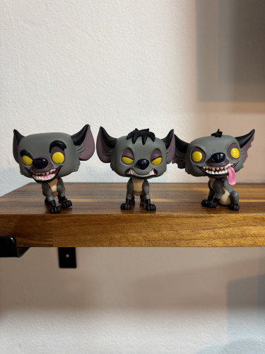 Funko Pop! Disney O Rei Leao Banzai, Shenzi & Ed 3 Pack Exclusivo FUNKO POP #3 - Produto Original