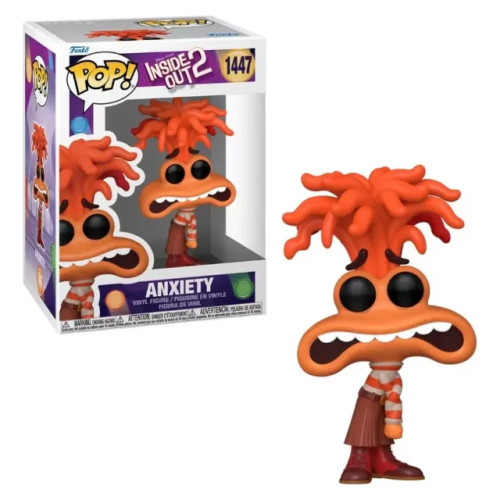 Funko Pop! Disney Pixar!: Inside Out 2 Divertidamente 2 Anxiety Ansiedade #1447-Disney Pixar Divertidamente-1447