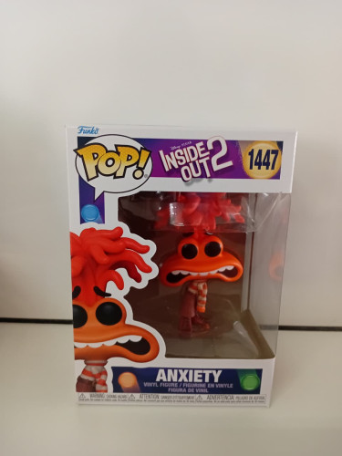 Funko Pop! Disney Pixar!: Inside Out 2 Divertidamente 2 Anxiety Ansiedade #1447 - Disney Pixar Divertidamente - #1447